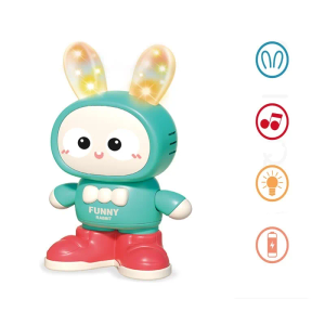 Lighting Electric Simulation Swing Dancing Sound Light Rabbit Toys