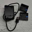 NP-40 Battery Charger, Digital Camera Battery Charger with 2 Pieces CAS. NP-40 3.7V 800mAh Li-ion Rechargeable Battery and Type-C Charging Cable