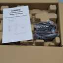 Electric Cheese Grater, Salad Maker with 5 Replaceable Multi-use Blades, 250W Electric Cheese Shredder, One-Touch Kitchen Slicer Salad Machine for Vegetables, Fruits, Cheeses, Nuts (A-Space silver)