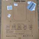 Clear Baby Safety Gate for Stairs,29.52-37.79" Wide, 30" Tall Pressure Mounted Acrylic Pet Gate, Easy Walk Through Auto Close Child Gate for Doorways and House,29.52-37.79"