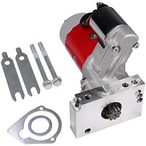 BUSIDN High Torque Mini Starter 153/168 Tooth for Small/Big Block - Replacement for Chevy BBC SBC