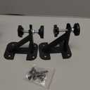 Undermount Kitchen Sink Brackets for Narrow Cabinet, Sink Support Repair Kit with Black Coating, Spacing Saving Brackets, 2 PCS