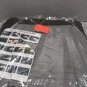 Microfiber Leather Car Seat Cover Full Set, Includes Front & Back Car Seat Protector, Premium Interior Covers with Storage Pockets, Padded Seat Covers for Cars Trucks SUV Auto (Black/Grey)