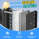 Trailer Spare Tire Mount Bracket, Heavy Duty Spare Tire Carrier Mount for Boat and RV, Fits 5 & 6 & 8 Lugs Wheels on 4.5'',4.75'',5.0",5.32",5.5",6.5",6.7",7.1" or 7.9" Bolt Patterns 160 Lbs