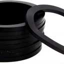 4" Camlock Fitting Gasket (10-Pack) - Cam Lock Hose Seal for Female Coupler - Cam Groove Replacement Rubber Washer