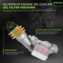 11428585235 Aluminium Engine Oil Filter Housing Assembly Kit Compatible with BMW 2014-2020 i8 X1 X2 Accessories 2014-2019 MINI Cooper Clubman Countryman 1.5L & 2.0L Replace# 11428511391