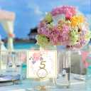 Hoewina 26Pcs Table Number Holders, Place Card Holder, Wire Picture Holder, Small Size Table Card Holders, Photo Holder for Centerpieces, Wedding Reception, Party, Birthday (Gold)