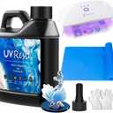 OSBANG UV Resin Kit with Light-250g, Clear Hard Type for Beginners and Professionals, UV Resin Kit for Jewelry Making, DIY Craft, Decor