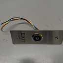 IP66 Waterproof Infrared Sensor Exit Switch, Stainless Steel with LED Indicator, NO/NC (4.53'' x 1.57'')