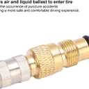 Tractor Air Liquid Valve, Brass Tire Valve Stems TR218A TR618A CH3 Core Housings Replacement (Pack of 10)