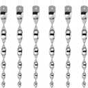 Besmon Woodpecker Bird Scare Devices，Reflective Scare Rods Control Device to Keep Birds Away from Patio Pool（Christmas Reflective Strip Hanging Home as Decoration） (6PCS)
