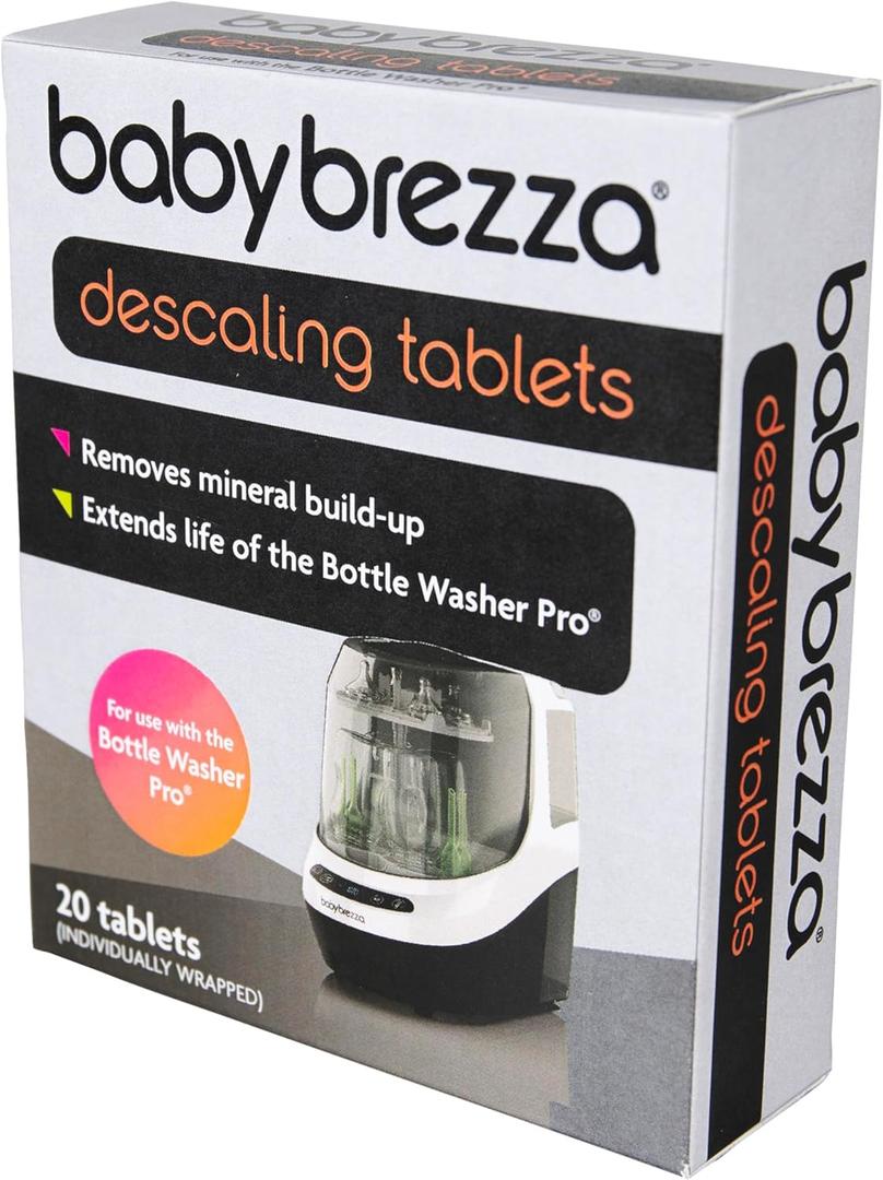 Baby Brezza Descaling Tablets - Compatible with Bottle Washer Pro and All Brands of Baby Bottle Washer Appliances (20 Count (Pack of 1))