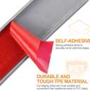 MECCANIXITY TPE U-Shape Edge Banding Self Adhesive Flexible Veneer Edging Trim 1-1/4 Inch x 20ft Furniture Edge Protector for Shelf Cabinet Table Repair Restoration (Gray)
