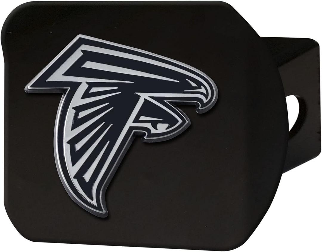 FANMATS NFL Unisex-Adult Metal Hitch Cover (3.4"x4", Black)