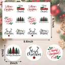 3 x Christmas Stickers for Envelope Seals Cards Making Crafts Large 2 Inch Round Merry Christmas Holiday Label Card Vinyl Stickers for Envelopes Baked Goods Gifts Presents Bag 