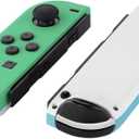 eXtremeRate DIY Replacement Shell Buttons for Nintendo Switch & Switch OLED, Mint Green & Heaven Blue Custom Housing Case with Full Set Button for Joycon Controller [Only The Shell, NOT The Joycon]