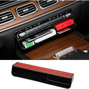 Center Console Organizer for Mercedes-Benz GLE & GLS 2020-2026, Hidden Storage Box Tray Under Dashboard A/C Control