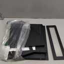 BRONYPRO Corner Bread Box for Kitchen Countertop, Double Layer Bamboo Breadbox with Adjustable Partition, Modern Bread Storage Organizer (Extra Large Black)