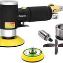 2 3-inch Mini Orbital Sander da sander Air Dual Action Sander Air Polisher Super Smooth and Swirl Freely for Auto Body Work (BLACK)