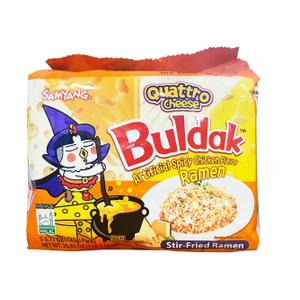 Samyang Quattro Cheese Flavor Buldak Ramen Pack of 5 (EXP 06/11/26)