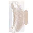 OWIIZI Durable Acetate Hair Clips for Women 4.13" Cute Hair Claw Clips Ponytail Barrette Strong Hold Acrylic Butterfly Jaw Hair Accessories for Girls Long Thick Hair(White)