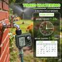 Sprinkler Timer for Garden Hose, Irrigation Water Timer with Rain Delay, Automatic Manual Watering for Lawn Yard Outdoor Drip Irrigation System