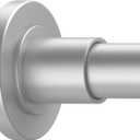 GXOACKJ Silver Shower Curtain Rods - 31-80 Inch Spring Tension Shower Rods for Bathroom, Adjustable, No Drilling, No Rust, Stainless Steel