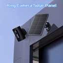 Ring Camera Solar Panel Charger, Compatible with Stick Up Cam Battery, Ring Spotlight Plus/Pro, Waterproof 4w6v (Black 2Pack)
