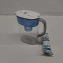 PUR Plus 7-Cup Water Filter Pitcher for Fridge, Cleaner, Great-tasting Water, Dishwasher Safe, Powerful Filtration, Change Light Indicator, LockFit Cap Design, White