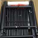 Wardrobe Closet,Portable Clothes Rack with 4 Tiers Shelves,Freestanding Closet Organizers and Storage System with Hanging Rods,Steel Clothing Rack Suitable for Cloakrooms,Bedrooms,Entrances,etc.Black