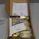 Ravinte 20 Pack 10 Pairs Semi-Overlay 1/2 inch Self-Closing Face Frame Cabinet Hinges Gold Half Wrap-Around Kitchen Door Hinges Face Mount Cabinet Hardware