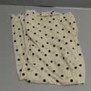 SHENHE Women's Polka Dots Sheer Mesh T Shirt Round Neck Slim Fitted Streetwear Top Beige Small