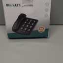 Big Button Phone for Elderly, HePesTer P-02 Amplified Corded Phone for Hearing Impaired Aid with Extra Loud Ringer Landline Telephone for Seniors Home House Phone Wall Mountable