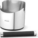 Philips Barista Brew Knock Box - Durable Stainless Steel, Effortless Cleaning, Non-Slip Base, Removable Knock Bar, Compact Design, Easy Coffee Grounds Disposal (CA8018/10)