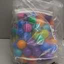 Goaste 100 Pack Small Ball Pit Balls for Kids, 2 Inch Plastic Playpen Balls with Storage Bag, Multi-Colored Bounce House Balls Crush Proof, BPA Free Swim Pit Fun Toy for Playhouse, Tent (7 Colors)