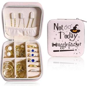Funny Not Today Jewelry Organizer Case Small Portable Jewelry Organizer Box Christmas Birthday Gifs for Women Girls