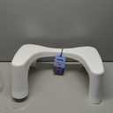 Squatty Potty Simple Curve Bathroom Toilet Stool 7" White
