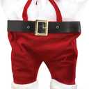 Burton & Burton Santa Pants One Size Tote Bag for Wine Bottle, Red