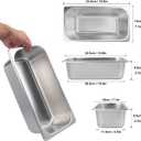 6 Pack 1/3 Size Stainless Steel Steam Hotel Pan with Lid, 4 Inch Deep Anti-Jamming Steam Table Pan, Professional Grade, Hotel Steam Pans for Catering, Restaurant, Home Kitchen & Dining