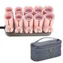 Hot Rollers Hair Curlers for Long, Medium and All Hair Rollers Hot Pod, 10pcs Professional Electric Heated Roller Electric Heated Curler Styling Tool Upgrades 