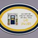 Magnolia Lane Michigan Wolverines Heavy DutyMelamine Oval Serving Platter 18” Party Platter Dish for Tailgating, BBQ’s, Poolside- Ideal for Graduation/Alumni and Big 10 NCAA Team Spirit