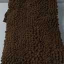 Yimobra Bathroom Rug Mat 24 x 17, Non Slip and Super Absorbent Bath Mat,Machine Washable Quick Dry,Ultra Plush Chenille Shower Rugs for Bathroom Floor Sink Tub and Shower Outside,Brown