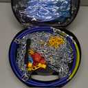 Snow-Chains Easy Install Tire-Chains, One-Pull Fit Design Tire Snow Chains for Passenger Cars, Sedan, SUVs, Emergency Winter Tire Traction Car Tires 215 225 235 245 255 265 - Set of 2 (KN120)