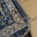 GarveeHome Area Rugs 8x10 Large Vintage Printed Accent with Non-Slip Backing, Stain-Resistant Oriental Living Room Washable Farmhouse Low Pile Rugs for Bedroom, Office, Blue (Denim / Multi)