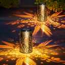 2 Pack Solar Lanterns Outdoor Waterproof, Hummingbird Hanging Solar Lights for Outside, Garden Decor for Yard Patio Pathway Porch, Christmas Birthday Mothers Day Gifts for Women Mom Grandma