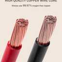 2 x bylikeho 6 AWG Battery Cable,20 Inch Red&Black Battery Cable Battery Wire,Car Accessories Battery Power Inverter Cables Set with 3/8"Lugs Terminals,for Car Motor Automotive Motorcycle RV Marine Boat