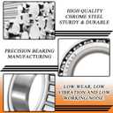 2 Sets Trailer Bearing Kit 3500 lb Boat Trailer Axle Bearing Kits L68149 L44649 Bearing Kits, with 171255TB Grease Seal, Spindle Nut, Dust Cap for 3500lb 1-1/16'' to 1-3/8'' #84 Spindles