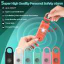 Fauxomor 140dB Personal Safety Alarm for Women, 3 Pack Safe Alarm Protection Keychain with Strobe Light & Low Battery Notice, Security Siren Self Defense for Kids Seniors College Girls