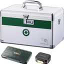 Combination Lock 15.9 x 9.3 x 8.9Inches [Extra Large], Medication Lock Box Security Lock Box, Medical Box Organizer