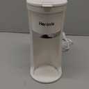 Mini Single Serve Coffee Maker for K Cup and Ground Coffee, Fast Brew One Cup Coffee Machine with Descaling Reminder and Water Window, 6 to 12 oz. Brew Sizes, White (9.45 Inches)